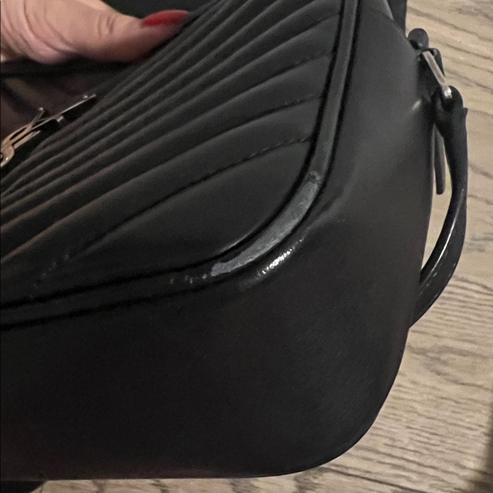 Saint Laurent Lou Camera Bag - Black/Gunmetal Logo - Picture 5 of 14